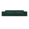 Micadoni Home Canapé 3 places en tissu structuré vert
