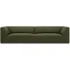 Micadoni Home Canapé 4 places en tissu velours côtelé vert