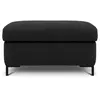 Pouf avec coffre "Yanis" en tissu structurel gris foncé