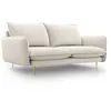 COSMOPOLITAN DESIGN Canapé "Vienna" 2 places en tissu structurel beige clair TU