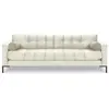 COSMOPOLITAN DESIGN Canapé "Bali" 4 places en velours beige clair TU