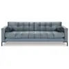 COSMOPOLITAN DESIGN Canapé "Bali" 4 places en velours bleu clair TU