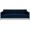COSMOPOLITAN DESIGN Canapé "Bali" 4 places en velours bleu roi TU
