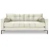 COSMOPOLITAN DESIGN Canapé "Bali" 2 places en velours beige clair TU