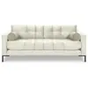COSMOPOLITAN DESIGN Canapé "Bali" 3 places en velours beige clair TU