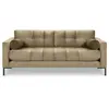 COSMOPOLITAN DESIGN Canapé "Bali" 3 places en velours beige TU