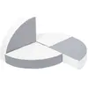 Set de 4 blocs en mousse blanc gris 2427045901