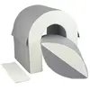 Set de 2 blocs en mousse blanc gris 2422945901