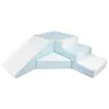 Velinda Set de 4 blocs en mousse pour le jeu blanc, bleu (pastel)