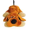 Non communiqué Grand chien en peluche allongé 110cm marron
