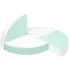 Set de 4 blocs en mousse blanc menthe 242701.19