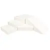 4 grands blocs de constructio mousse crème