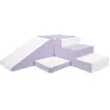 Set de 4 blocs en mousse blanc lilas