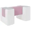 3 blocs en mousse blanc gris violet 2424741883