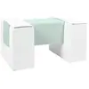 3 blocs en mousse blanc Menthe