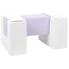 3 blocs en mousse blanc lilas 242471.14L