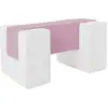 Blocs en mousse blanc violet