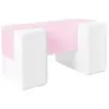 Blocs en mousse blanc rose
