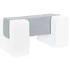 Blocs en mousse blanc gris