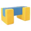 Blocs en mousse jaune bleu
