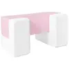 Blocs en mousse blanc rose pastel