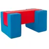 Blocs en mousse bleu marine rouge
