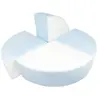 Set de 4 blocs en mousse blanc bleu pastel 242701.21k