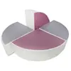 Set de 4 blocs en mousse blanc gris violet 2427041883