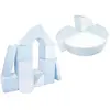 Set de 15 blocs en mousse le jeu blanc bleu pastel 242721.21k