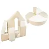 Set de 15 blocs en mousse le jeu blanc cappuccino 242721.15