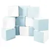 Lot cubes XXL mousse 12 pcs blanc, bleu