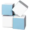 Lot cubes XXL mousse 4 pcs blanc, bleu clair, gris