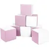 Lot cubes XXL mousse 8 pcs blanc, rose (pastel)