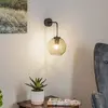Euluna Applique murale Vetro avec abat-jour en verre gris fumé