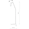 Euluna Lampadaire Eye Super avec tête mobile, noir