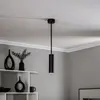 Euluna Plafonnier avec spots Eye Super, hauteur 58 cm, noir