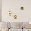 Euluna Applique murale LED Ring M, Ø 25 cm, contreplaqué, doré