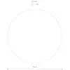 Euluna Miroir LED Ring M, Ø 29 cm, verre, blanc chaud