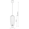 Euluna Suspension Pumpkin S, gris clair, Ø 27 cm, métal, GU10