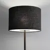 Euluna Lampe sur pied Amarela, noir mélangé, textile, E27