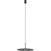 Euluna Suspension Simone, noir, acier, Ø 40 cm, GX53