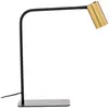Euluna Lampe de bureau Mono noire/laiton
