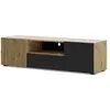 Meuble TV Auris 150 cm chêne artisan / noir mat