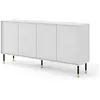Petits meubles Buffet 4 portes stratifiés blanc