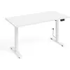 Bureau électrique 140 cm ergo blanc