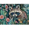 CherryPazzi Puzzle 1000 pièces : Raton laveur dans les fleurs