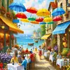 Puzzle 1000 pièces : Allée des parapluies