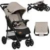 Poussette bébé compacte LIONELO Emma - De 6 à 36 mois - Ceinture 5 poi...