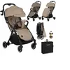 Poussette canne compacte LIONELO Julie One - Jusuq'à 22 Kg - Légère & pliable - Accessoires - Beige