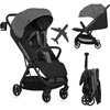 Poussette ultra-compacte LIONELO Julie Air - Pliage automatique - Comp...